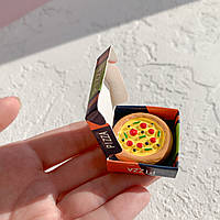 Миниатюра пицца с салями в коробке 3 см