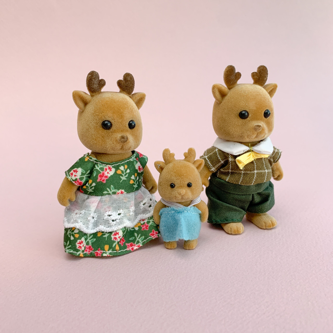 Мініатюра Сімейство оленят 9 см Коричневі, фото 1