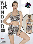 Комплект жіночий 2-ка топік + шорти спорт якість котон S-M/L-XL Туреччина 0007