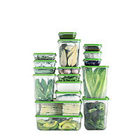 Набор контейнеров и судочков для пищи, продуктов, хранения IKEA PRUTA прозрачный 17 шт. 601.4 UK, код: 6587283