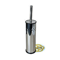 Йоршик для унітазу з хромованою підставкою SMALL з перфорацією, нержавіюча сталь. Sanpreis, фото 2