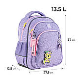 Рюкзак шкільний Kite Education tokidoki 37x27.5х12.5 см, 13.5 л ,бузковий (TK24-763S), фото 3