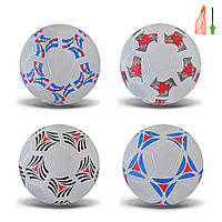 Мяч футбольный арт. FB2323 №5, Резина, 420 грамм, MIX 4 цвета, сетка+игла FB2323 ish