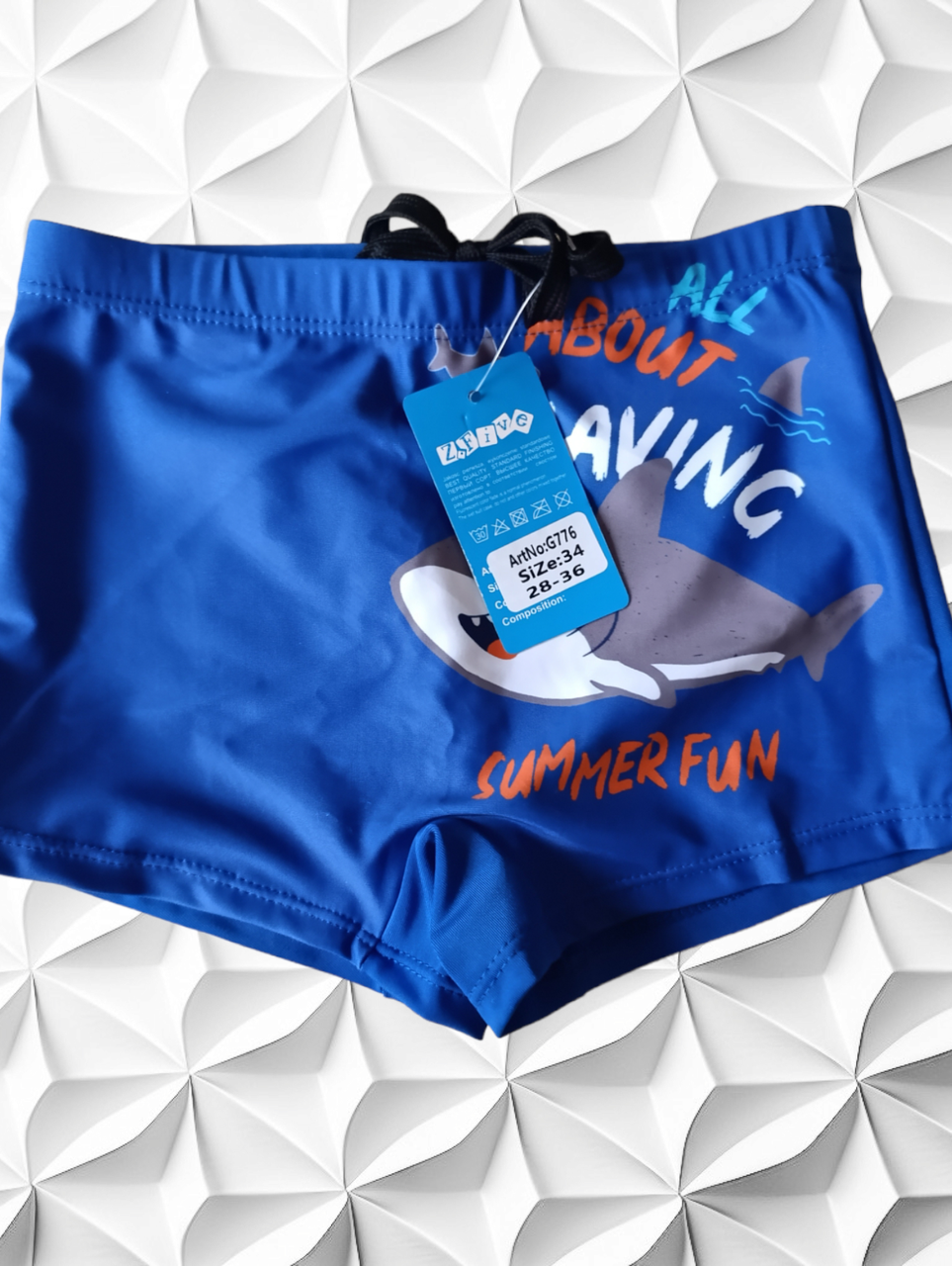 Шорты-плавки детские Z.Five 776 электрик (В НАЛИЧИИ ТОЛЬКО  34 УКР р-ры)