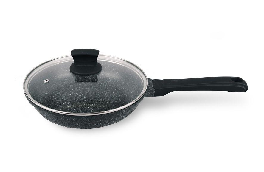 Сковорода з кришкою Maestro MR-1225-24 (антипригарне покриття Granite, Ø 24 см) | сотейник Маестро, Маестро, фото 1