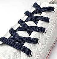 Шнурки для обуви плоские резиновые 80 см, ширина 7 мм, 36 пар/уп