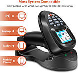 POS - термінал збору даних Trohestar NS-7108 1D receiver 2,4G; лазер, чорний, фото 2