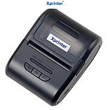 Принтер чеків мобільний Xprinter XP-P210 Bluetooth+USB 58мм, без обрізу, чорний, фото 3