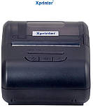 Принтер чеків мобільний Xprinter XP-P210 Bluetooth+USB 58мм, без обрізу, чорний, фото 5