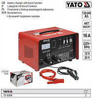 Зарядний пристрій YATO прилад 12/24V 16А 6-240Ah YT-8304