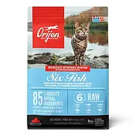 Сухой корм ORIJEN 6 FISH CAT&KITTEN с рыбным белком для всех пород и стадий жизни 5.4 кг