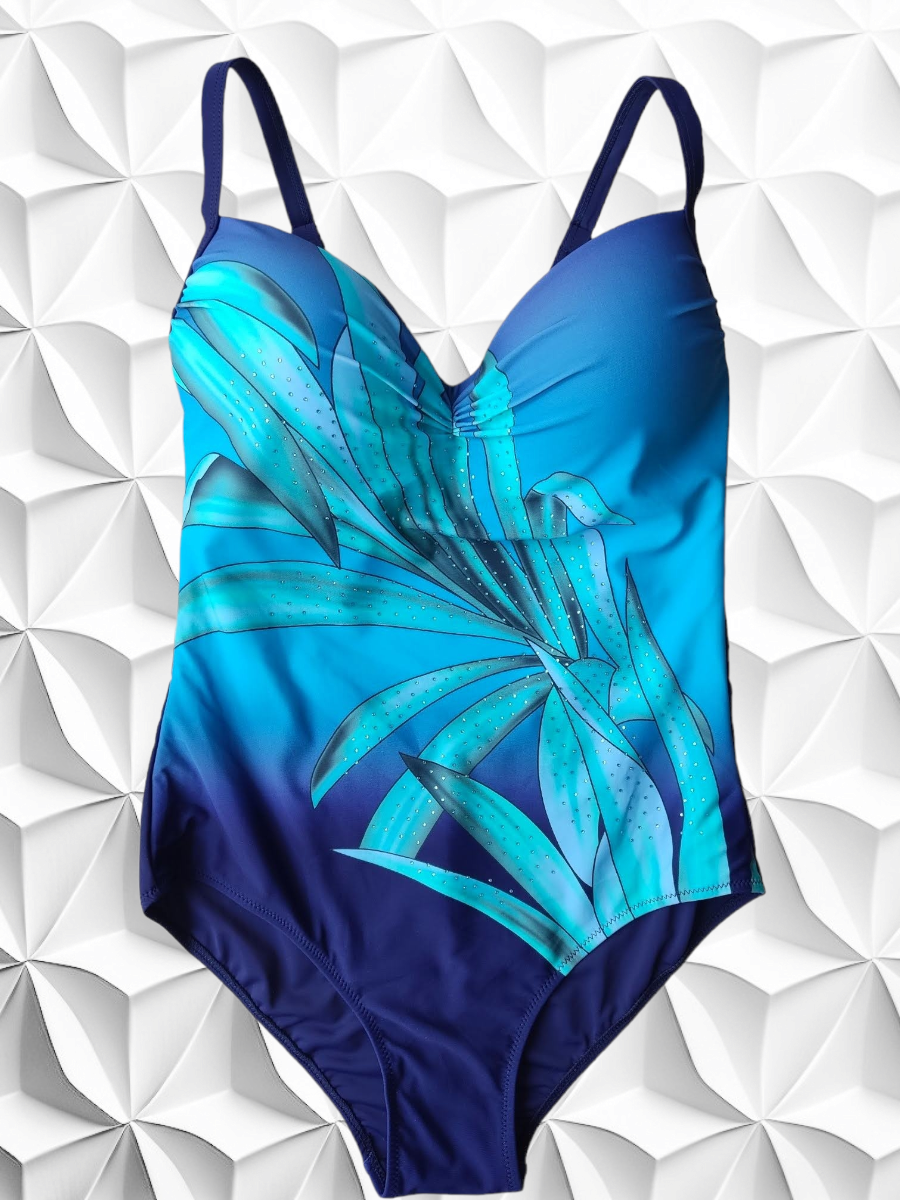 ОПТКупальник слитный Samegame 407 Анна голубой(В НАЛИЧИИ ТОЛЬКО 52 54 56 58 60 УКР р-ры)