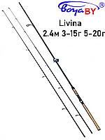Спиннинг Boya By Livina 2.4м 3-15г 5-20г два хлыста штекерный