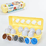 Гра DF30 (48шт) яйце-пазл 6см, 12шт у лотку ,в картонній обгортці, 29-11-7см, фото 2