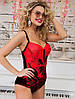 Купальник слитный Fuba 22119 Лидия красный(В НАЛИЧИИ ТОЛЬКО 48 50 52 54 56 УКР р-ры), фото 10