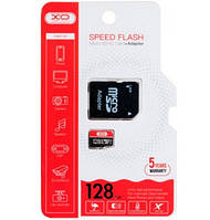 Карта памяти Micro SD 128Gb XO (class 10) + адаптер