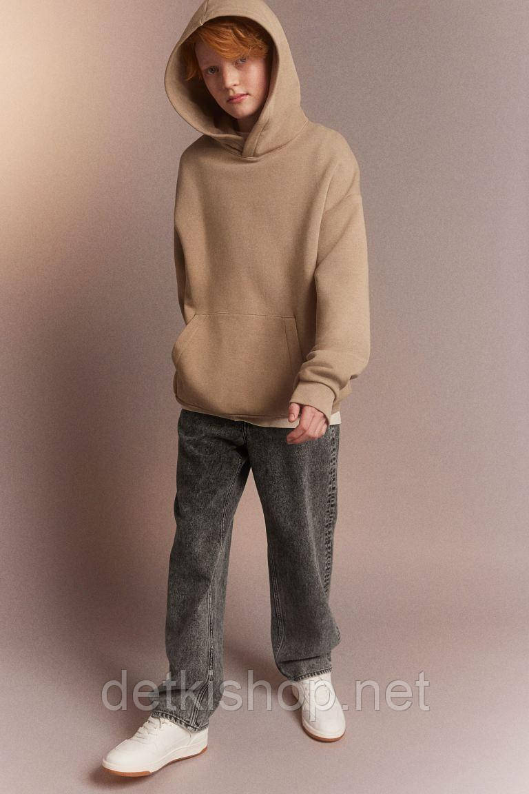 Джинси вільного крою для хлопчика підлітка 146 (10-11Y) графіт, фото 1