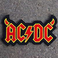 Нашивка AC/DC с дьявольскими рогами