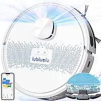 Робот для влажной уборки полов 2в1 Пылесос на аккумуляторах (Lubluelu SL60D White)