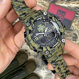 Тактичний багатофункціональний годинник Patriot 001 Camo Green ДПС України + Коробка Camo, фото 7