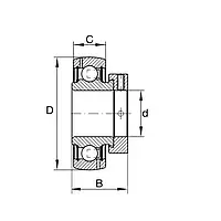 Подшипник GRAE30-208-NPP-B-AH01 INA