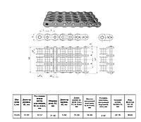 Цепь 3ПР-19,05-9600 L=5.01 м (263 L) (12A-3) CT chain
