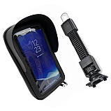 До 7,5 дюймів на дзеркало Вологозахищений тримач чохол для мото вело, фото 7