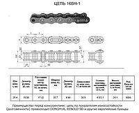 Цепь 16BH-1 L=5,0 м CT AGRI