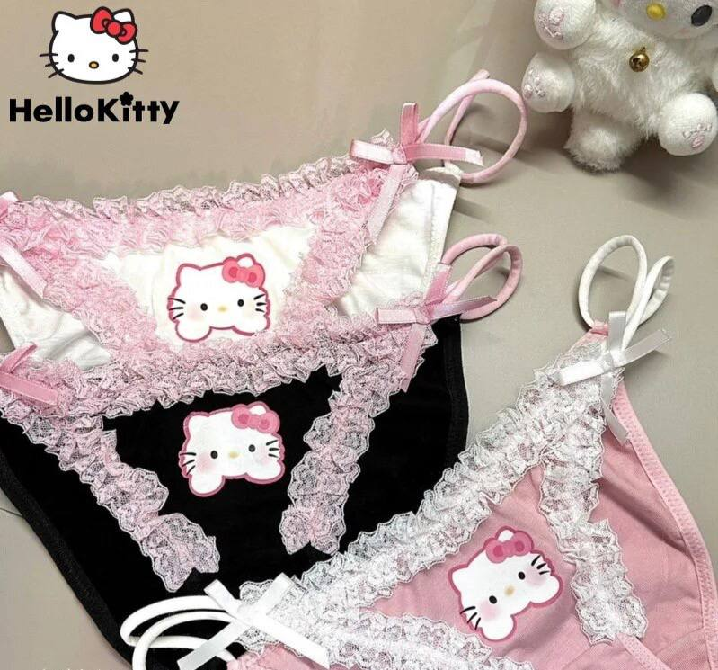 Милі жіночі трусики hello kitty. нижня білизна труси для дівчат хелло кітті, фото 1