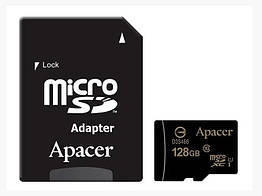 Карта пам'яті Micro SDHC 128Gb Apacer (class 10) + адаптер