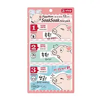 Маска 3-крокова для позбавлення чорних цяток Mediheal PiggyMom SoakSoak Nose-Pack