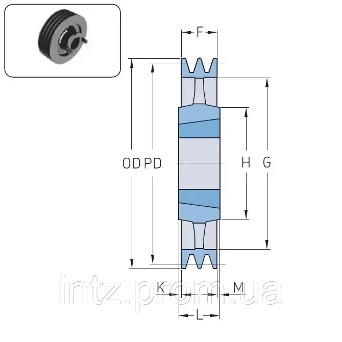 Шкив PHP 3SPB224TB SKF - фото 1 - id-p2132141656