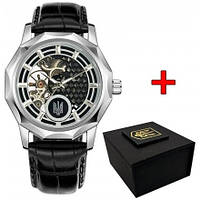 Годинник наручний Ukrwatch 029SI Тризуб срібло Silver