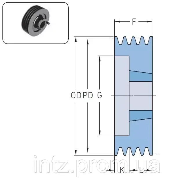 Шкив PHP 3SPB180TB SKF - фото 1 - id-p2132141666