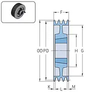 Шкив PHP 3SPB212TB SKF