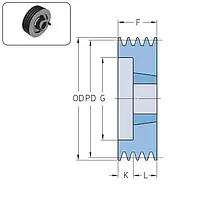 Шкив PHP 2SPB150TB SKF