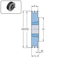 Шкив PHP 2SPB180TB SKF