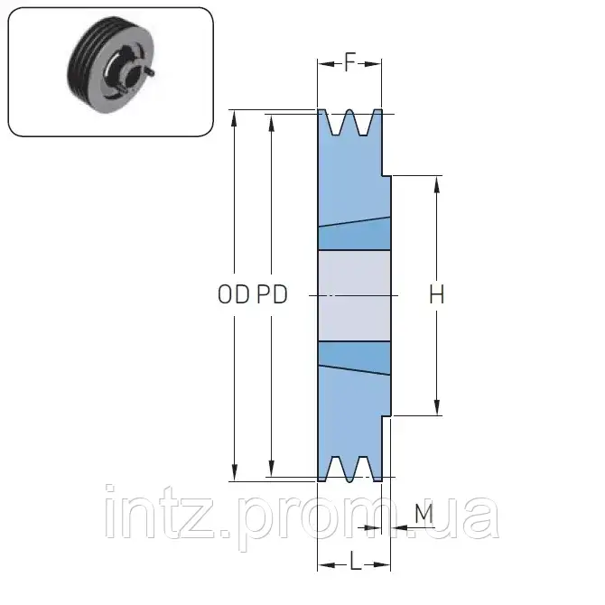 Шкив PHP 2SPB180TB SKF - фото 1 - id-p2132141681