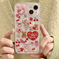 Милый 3D силиконовый чехол Hello Kitty на Iphone 13 pro 15