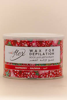 ItalWax FLEX теплий Віск в металевій банці 400 мл - Малина