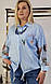 Жіночі блузи з мереживними вставками великих розмірів, фото 2