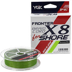 Шнур YGK Frontier Braid Cord X8 150m (зелений) #1.2/0.185mm 20lb/9.0kg