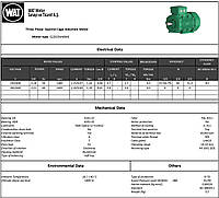 Двигатель MOT Q2E 63M4B-BC 0.18KWB3 230/400V 50HZ IE2 WAT