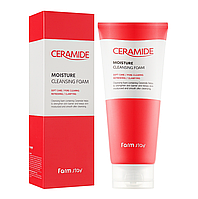 Зволожувальна пінка для вмивання з церамідами FarmStay Ceramide Moisture Cleansing Foam ФарсСтей 180мл