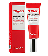 Крем з керамідами для шкіри навколо очей Farmstay Ceramide Age Corrector Eye Cream 50мл ФармСтей