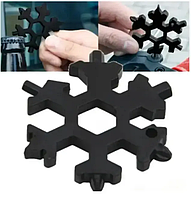 Мультитул отвертка в виде снежинки Craftmann 18в1 SNOW FLAKE WRENCH TOOL 18in1, сверхпрочный, метал не ржавеет