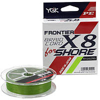 Шнур YGK Frontier Braid Cord X8 150m (зелёный) #2.0/0.235mm 30lb/13.5kg