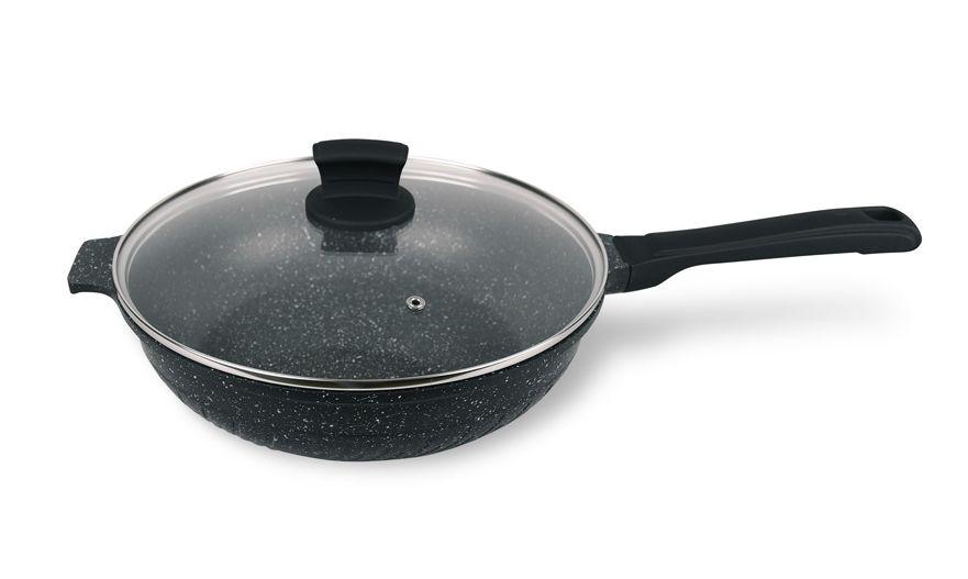 Сотейник з кришкою Maestro MR-1226-28 (антипригарне покриття Granite, Ø 28 см) | сковорода Маестро, Маестро, фото 1