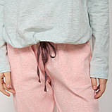 Жіноча бавовняна піжама з штанами Розміри S M L XL, фото 4