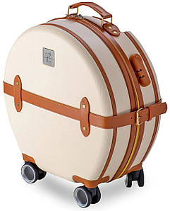 Кругла валіза Semi Line T5670-3 24" (S), 49 л (Ecru/Brown)